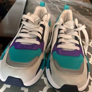 Puma Teal and Purple Athletic Shoes